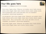 Line Art 02 PowerPoint Template text slide design